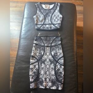 Minds Of Gold 2 Piece Skirt Crop Set